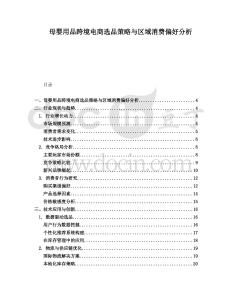 母嬰用品跨境電商選品策略與區(qū)域消費(fèi)偏好分析