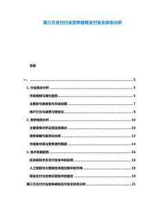 第三方支付行業(yè)競(jìng)爭(zhēng)格局支付安全體系分析