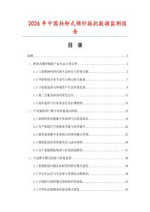 2026年中國拆卸式棉紗拖把數據監測報告