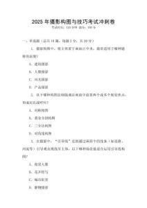 2025年攝影構(gòu)圖與技巧考試沖刺卷