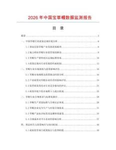 2026年中國寶草帽數(shù)據(jù)監(jiān)測報告