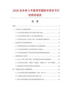2026及未來5年醫用雙面膠布項目可行性研究報告