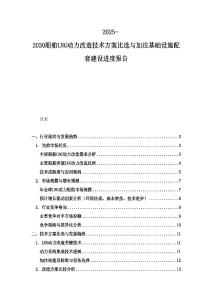 2025-2030船舶LNG動力改造技術方案比選與加注基礎設施配套建設進度報告
