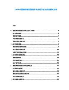 2025中國(guó)康復(fù)輔助器具市場(chǎng)支付體系與商業(yè)模式創(chuàng)新