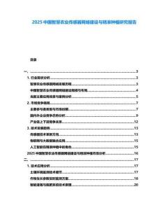 2025中國(guó)智慧農(nóng)業(yè)傳感器網(wǎng)絡(luò)建設(shè)與精準(zhǔn)種植研究報(bào)告