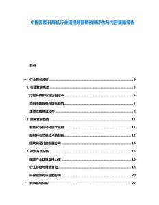 中國浮船升降機(jī)行業(yè)短視頻營銷效果評估與內(nèi)容策略報告
