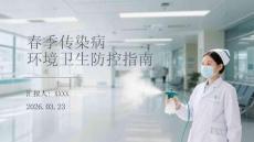 春季傳染病環(huán)境衛(wèi)生防控指南