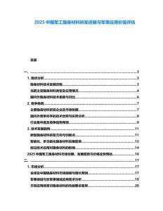 2025中國軍工隱身材料研發(fā)進(jìn)展與軍事應(yīng)用價值評估