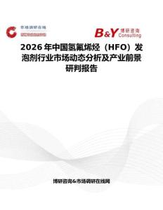 2026年中國氫氟烯烴（HFO）發泡劑行業市場動態分析及產業前景研判報告