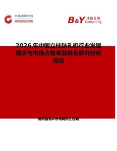 2026年中國(guó)立柱鉆孔機(jī)行業(yè)發(fā)展現(xiàn)狀與市場(chǎng)占有率及排名研究分析報(bào)告