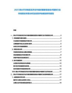 2025西太平洋地區(qū)經(jīng)濟(jì)合作組織國家信息技術(shù)服務(wù)行業(yè)市場現(xiàn)狀供需分析及投資評估規(guī)劃研究報(bào)告