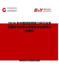 2026年中國球型粗銑刀桿行業(yè)發(fā)展現(xiàn)狀與市場占有率及排名研究分析報告