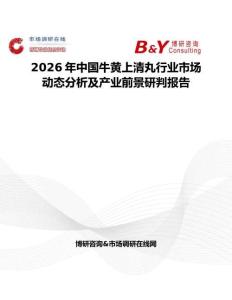 2026年中國牛黃上清丸行業(yè)市場動態(tài)分析及產(chǎn)業(yè)前景研判報告