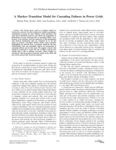 0704已打印A Markov-Transition Model for Cascading Failures in Power Grids