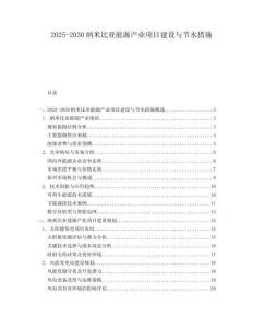 2025-2030納米比亞能源產(chǎn)業(yè)項(xiàng)目建設(shè)與節(jié)水措施