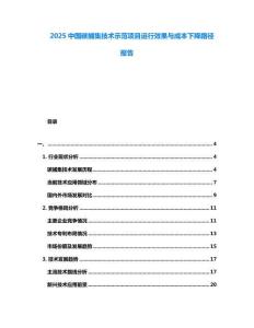 2025中國碳捕集技術(shù)示范項目運行效果與成本下降路徑報告