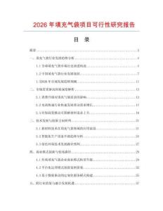 2026年填充氣袋項目可行性研究報告