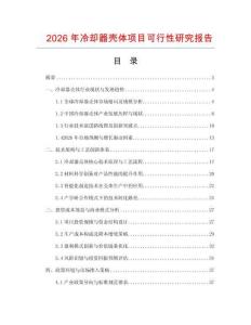 2026年冷卻器殼體項目可行性研究報告