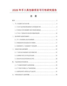 2026年手工具包裝項目可行性研究報告
