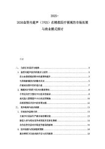 2025-2030血管內超聲（IVUS）在精準醫療領域的市場拓展與商業模式探討
