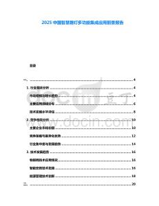 2025中國(guó)智慧路燈多功能集成應(yīng)用前景報(bào)告
