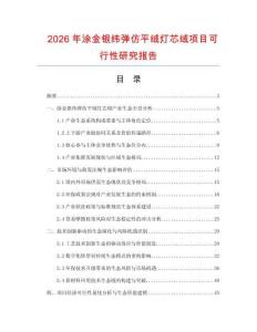 2026年涂金銀緯彈仿平絨燈芯絨項(xiàng)目可行性研究報(bào)告