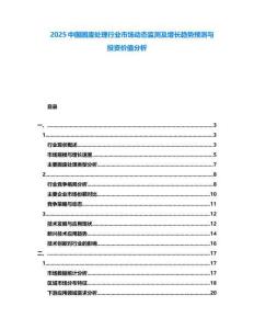2025中国固废处理行业市场动态监测及增长趋势预测与投资价值分析