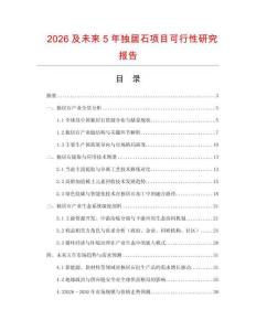2026及未來5年獨居石項目可行性研究報告