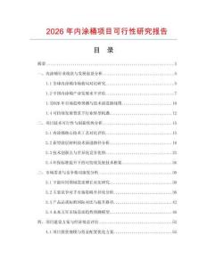 2026年內(nèi)涂桶項(xiàng)目可行性研究報(bào)告