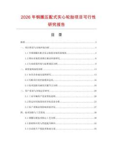 2026年鋼圈壓配式實心輪胎項目可行性研究報告