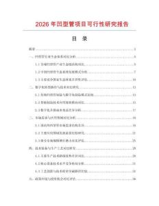 2026年凹型管項目可行性研究報告