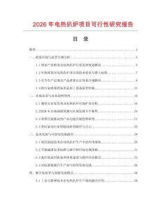 2026年電熱扒爐項目可行性研究報告