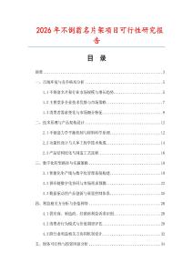 2026年不倒翁名片架項目可行性研究報告