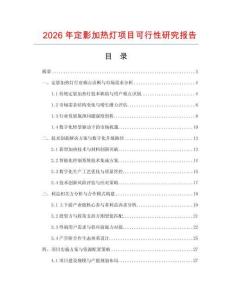 2026年定影加熱燈項目可行性研究報告