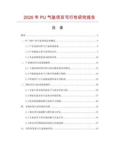 2026年P(guān)U氣墊項(xiàng)目可行性研究報(bào)告