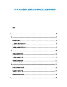 2026公益行業(yè)人才梯隊(duì)建設(shè)與專業(yè)能力發(fā)展調(diào)研報(bào)告