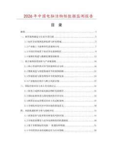 2026年中国电脑洁物柜数据监测报告