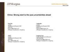 摩根大通-中國：開年表現(xiàn)強(qiáng)勁，前路仍存不確定性-China：Strong start to the yearuncertainties ahead-20260301