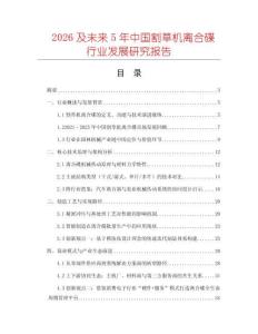 2026及未來5年中國割草機離合碟行業發展研究報告