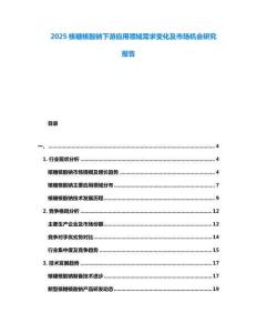 2025核糖核酸鈉下游應(yīng)用領(lǐng)域需求變化及市場(chǎng)機(jī)會(huì)研究報(bào)告
