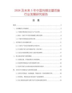 2026及未來5年中國瑪鋼注塑活接行業發展研究報告