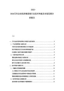 2025-2030叉車自動(dòng)化控制系統(tǒng)行業(yè)技術(shù)突破及市場(chǎng)發(fā)展分析報(bào)告