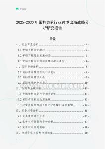 2025-2030年帶柄頁輪行業跨境出海戰略分析研究報告