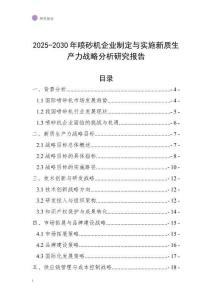 2025-2030年噴砂機(jī)企業(yè)制定與實(shí)施新質(zhì)生產(chǎn)力戰(zhàn)略分析研究報(bào)告