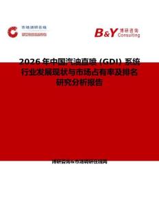 2026年中國汽油直噴 (GDI) 系統(tǒng)行業(yè)發(fā)展現(xiàn)狀與市場(chǎng)占有率及排名研究分析報(bào)告