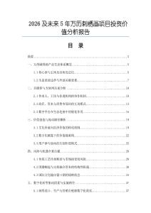 2026及未来5年万历刺绣画项目投资价值分析报告