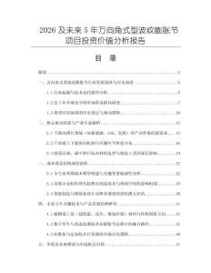 2026及未来5年万向角式型波纹膨胀节项目投资价值分析报告