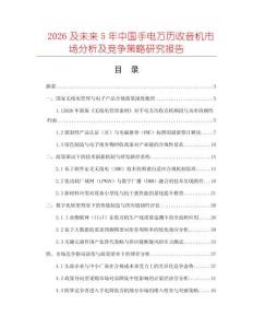 2026及未来5年中国手电万历收音机市场分析及竞争策略研究报告