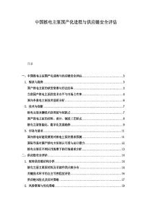 中國核電主泵國產(chǎn)化進(jìn)程與供應(yīng)鏈安全評估