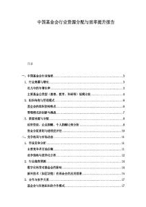 中國基金會行業資源分配與效率提升報告